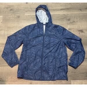 Southern Tide to Trail T3 Packable Jacket L Blue Windbreaker Golf Hike Mens